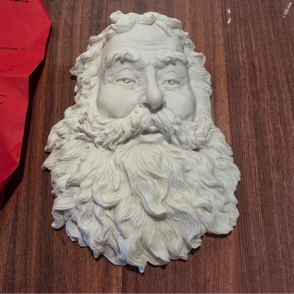 Paint yourself Old world santa plaque ready to paint with hook